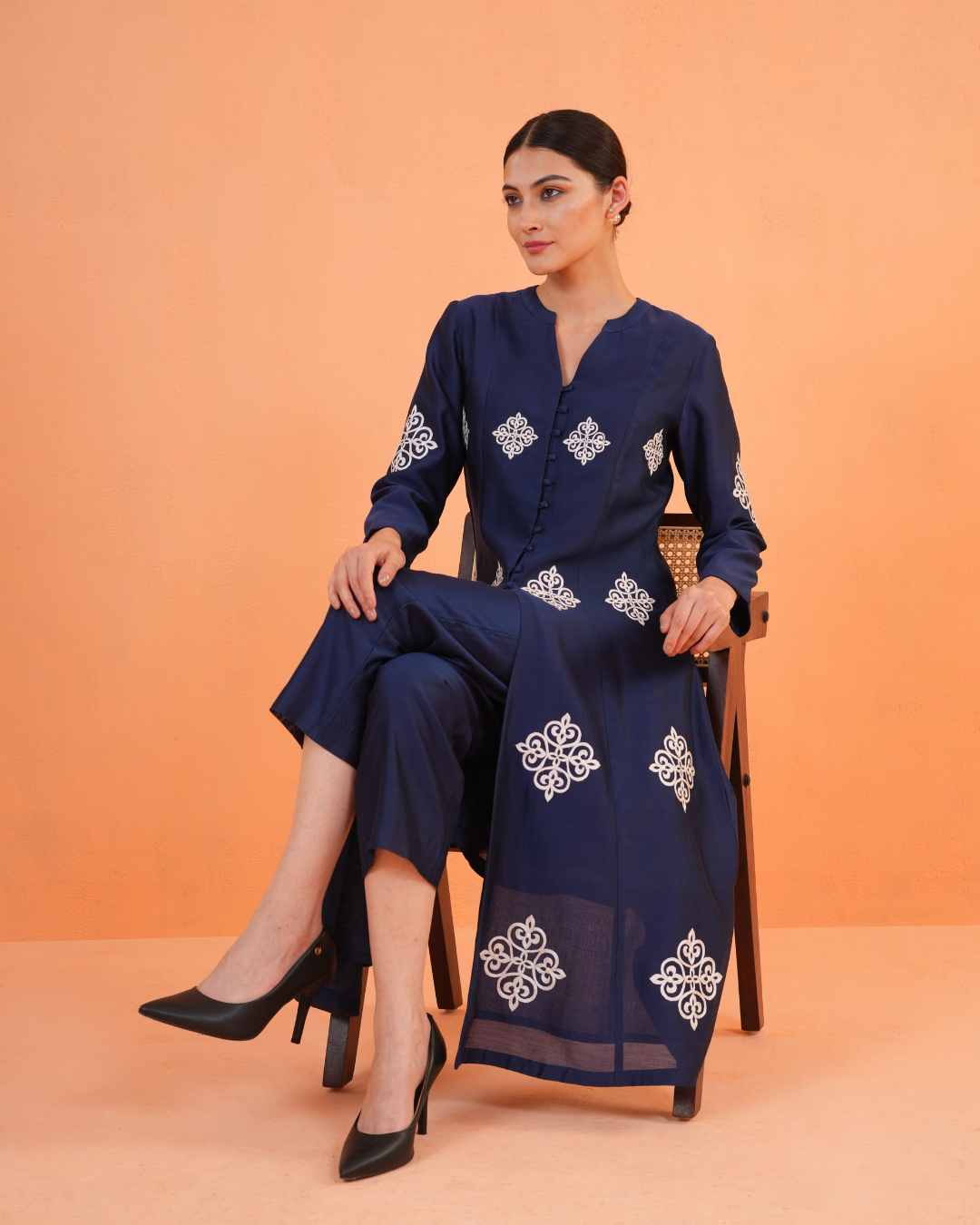 ORIGANI Blue Zahara Suit Set