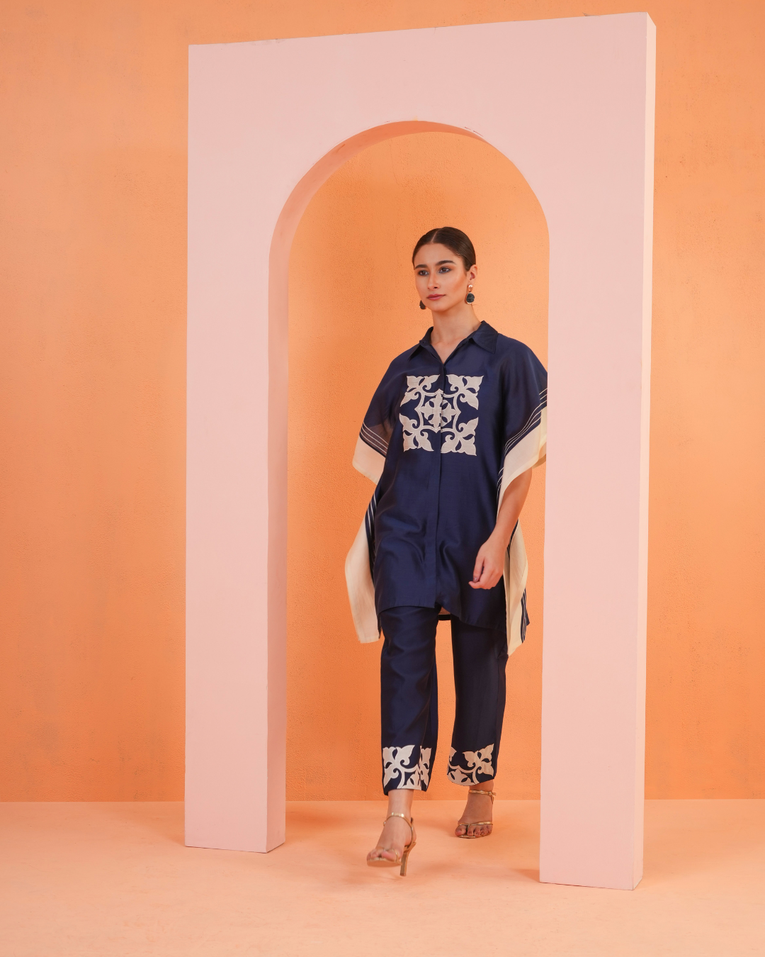 ORIGANI Blue Medina Tunic Set