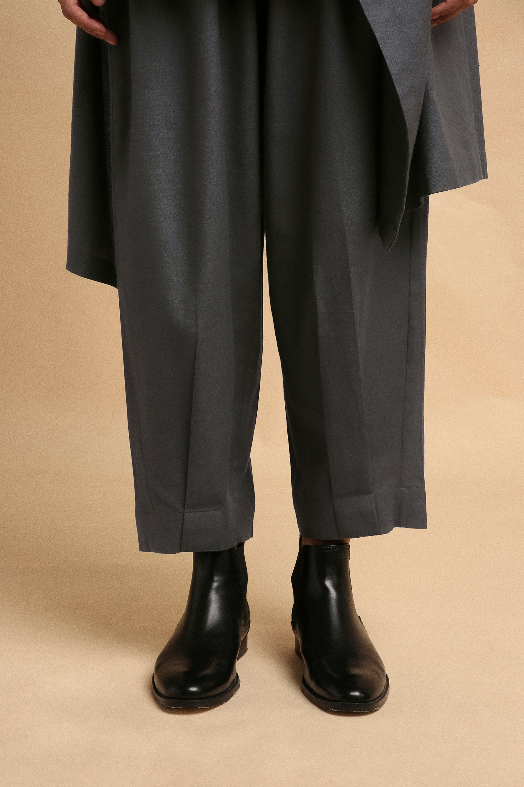 Ash Gray Toga Co-Ord Set (2 PCS) - Mati