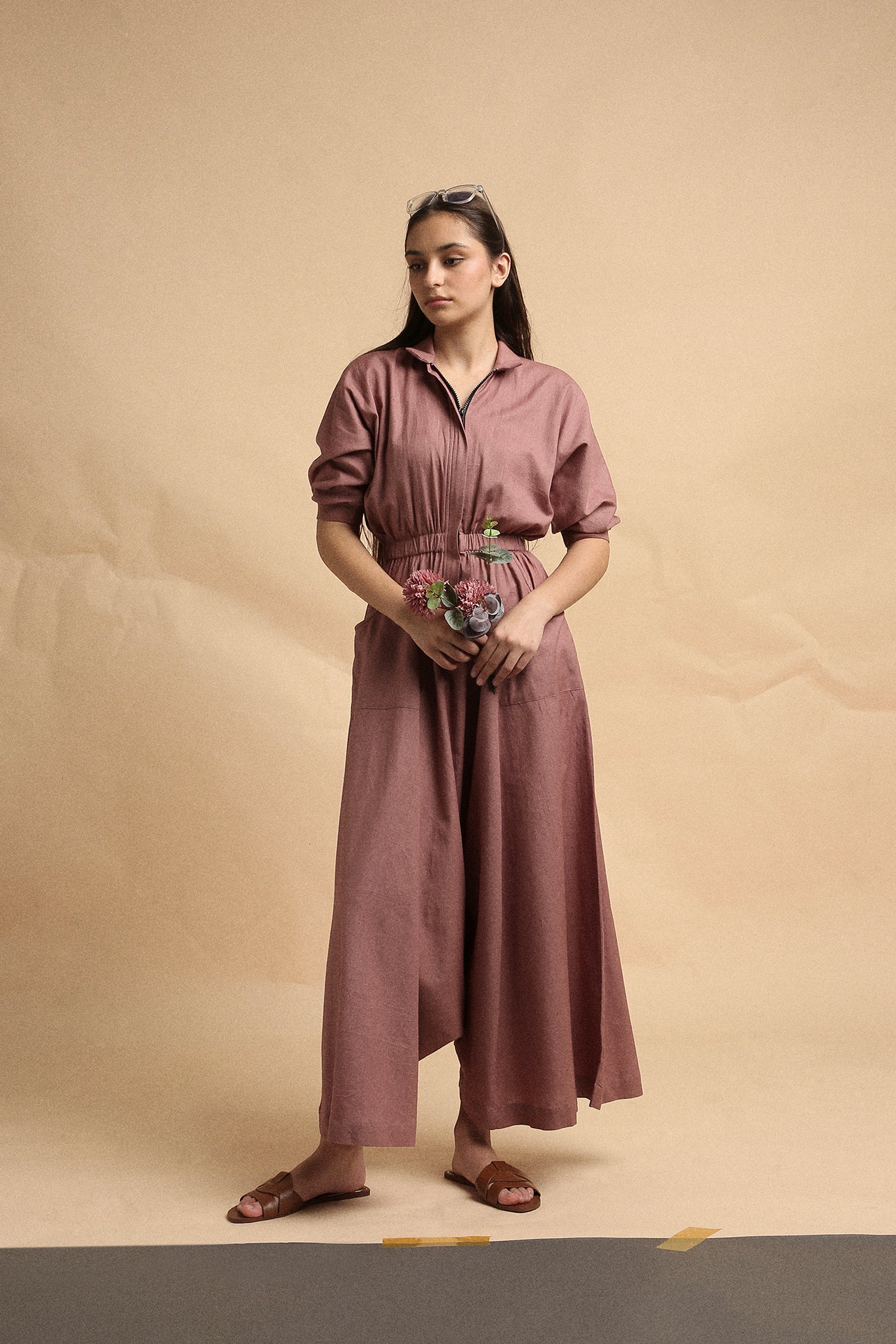 Blush Collar Sphara Jumpsuit