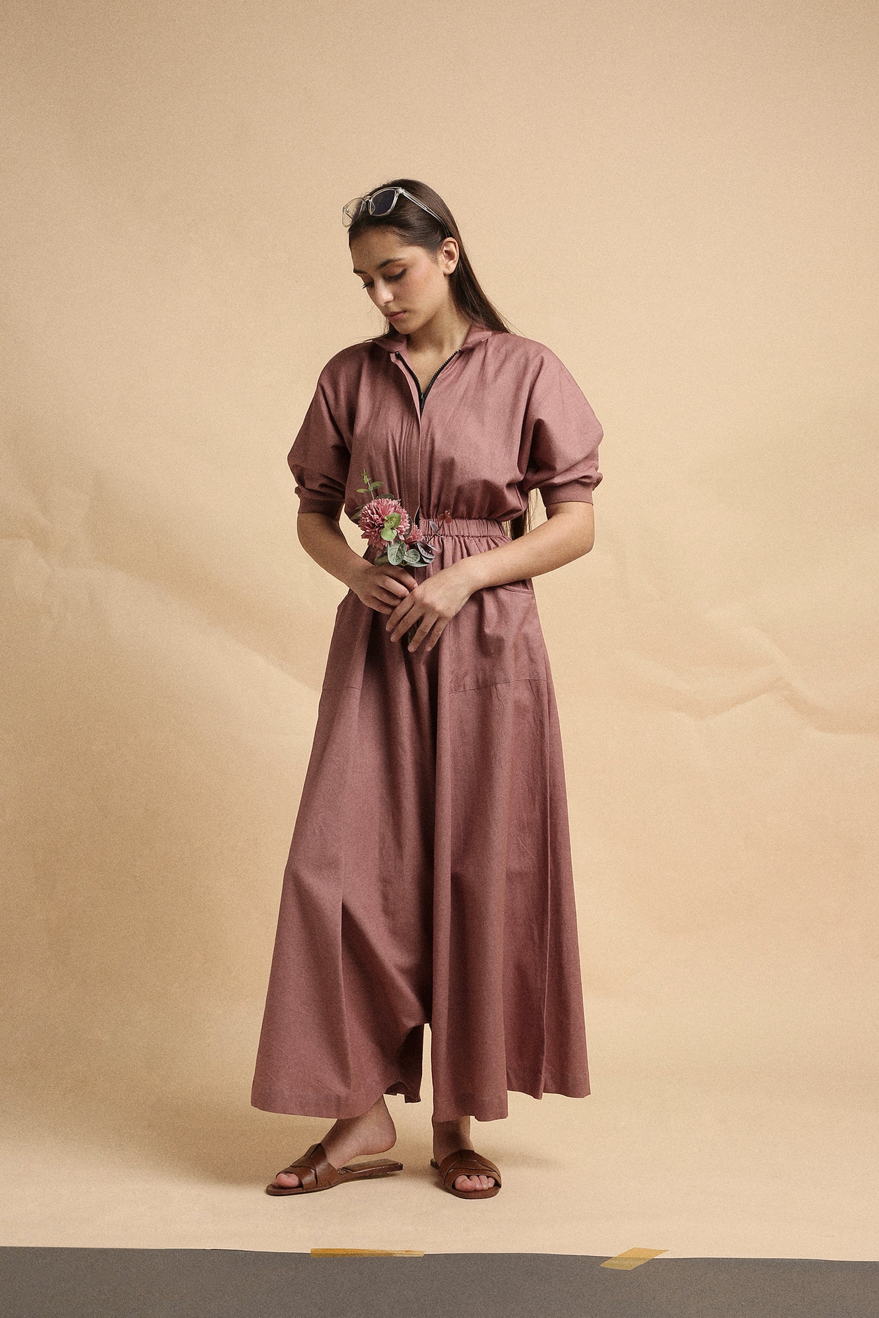 Blush Collar Sphara Jumpsuit