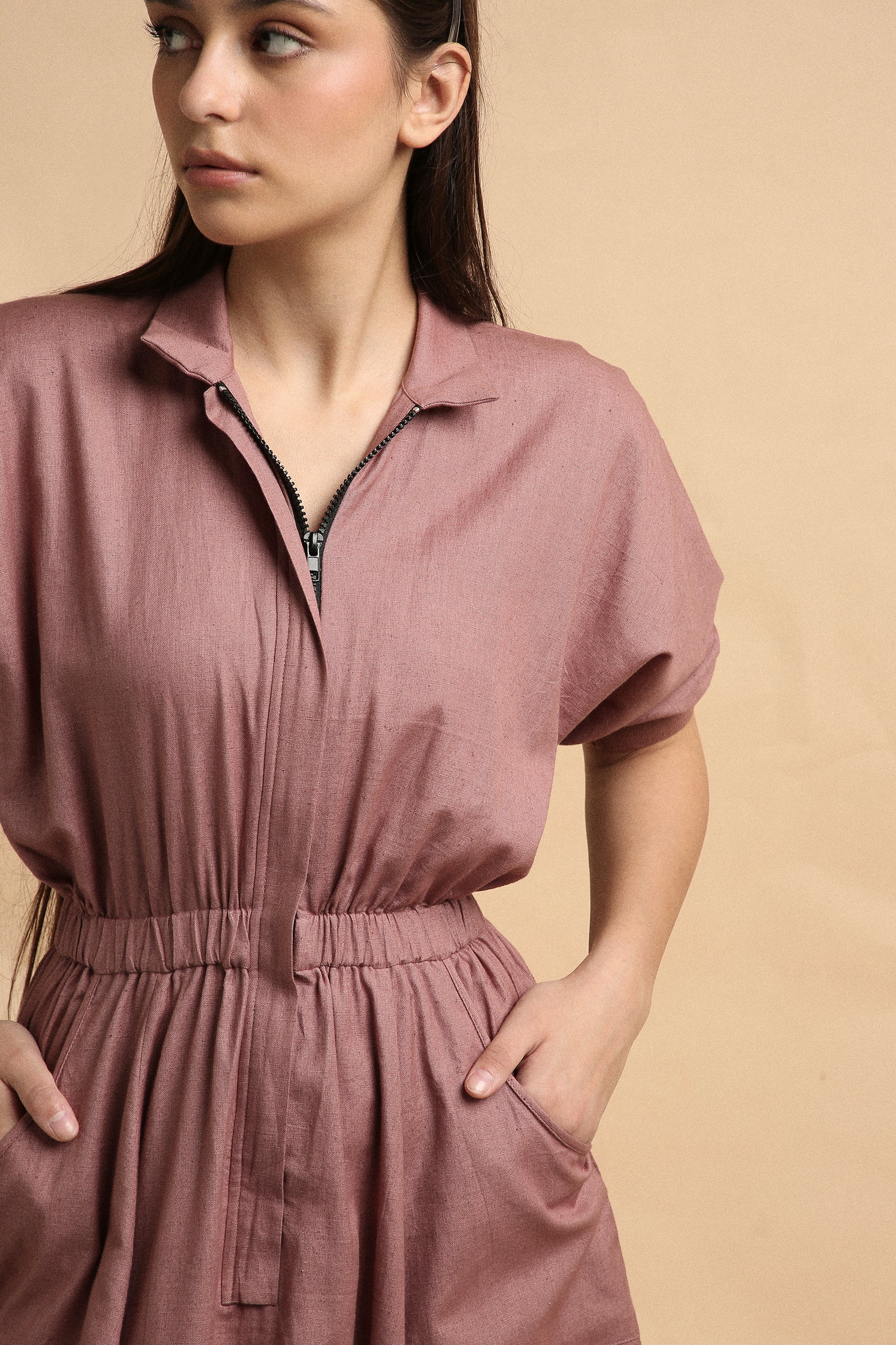 Blush Collar Sphara Jumpsuit