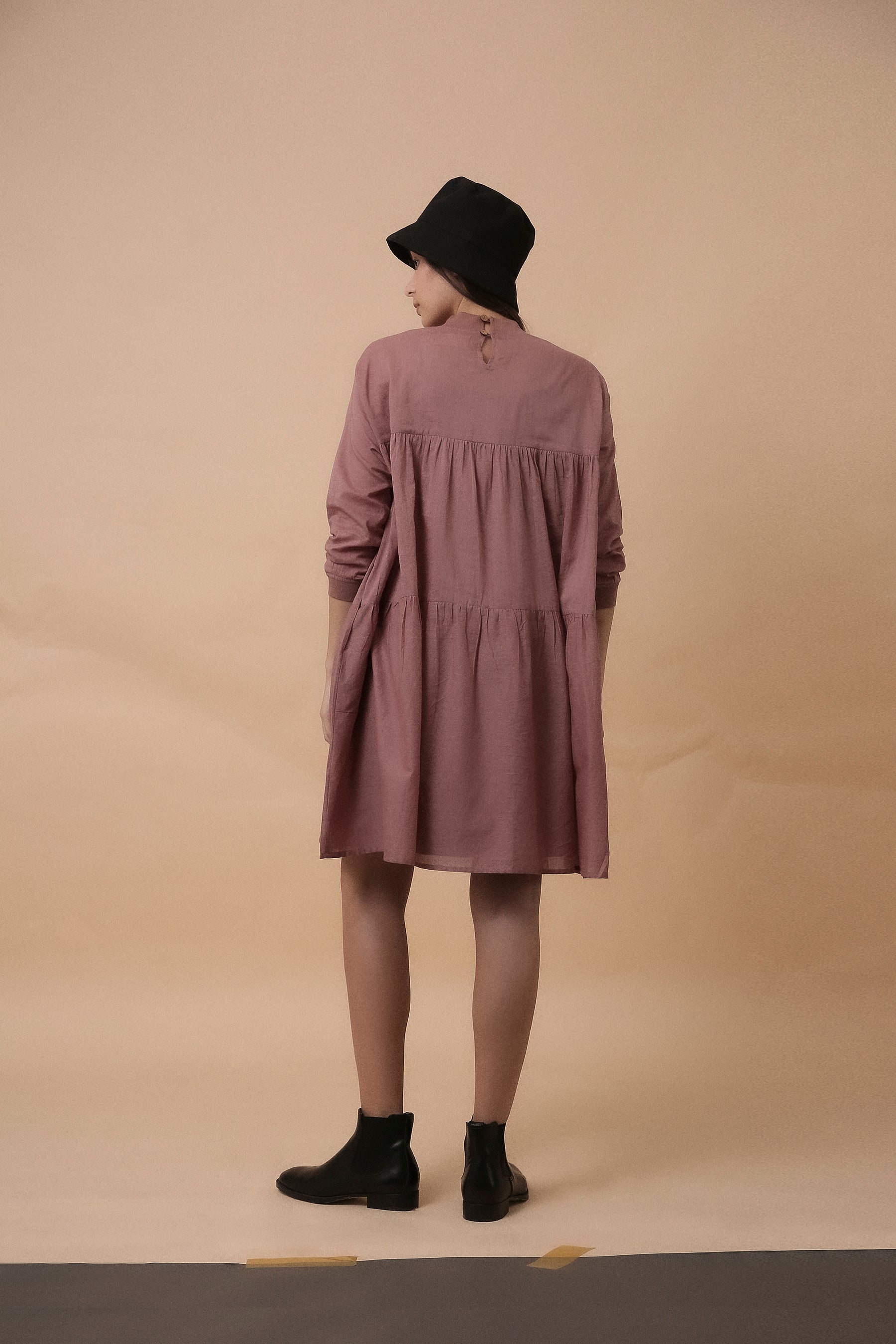 Blush Mul Rib Vena Dress- Mati