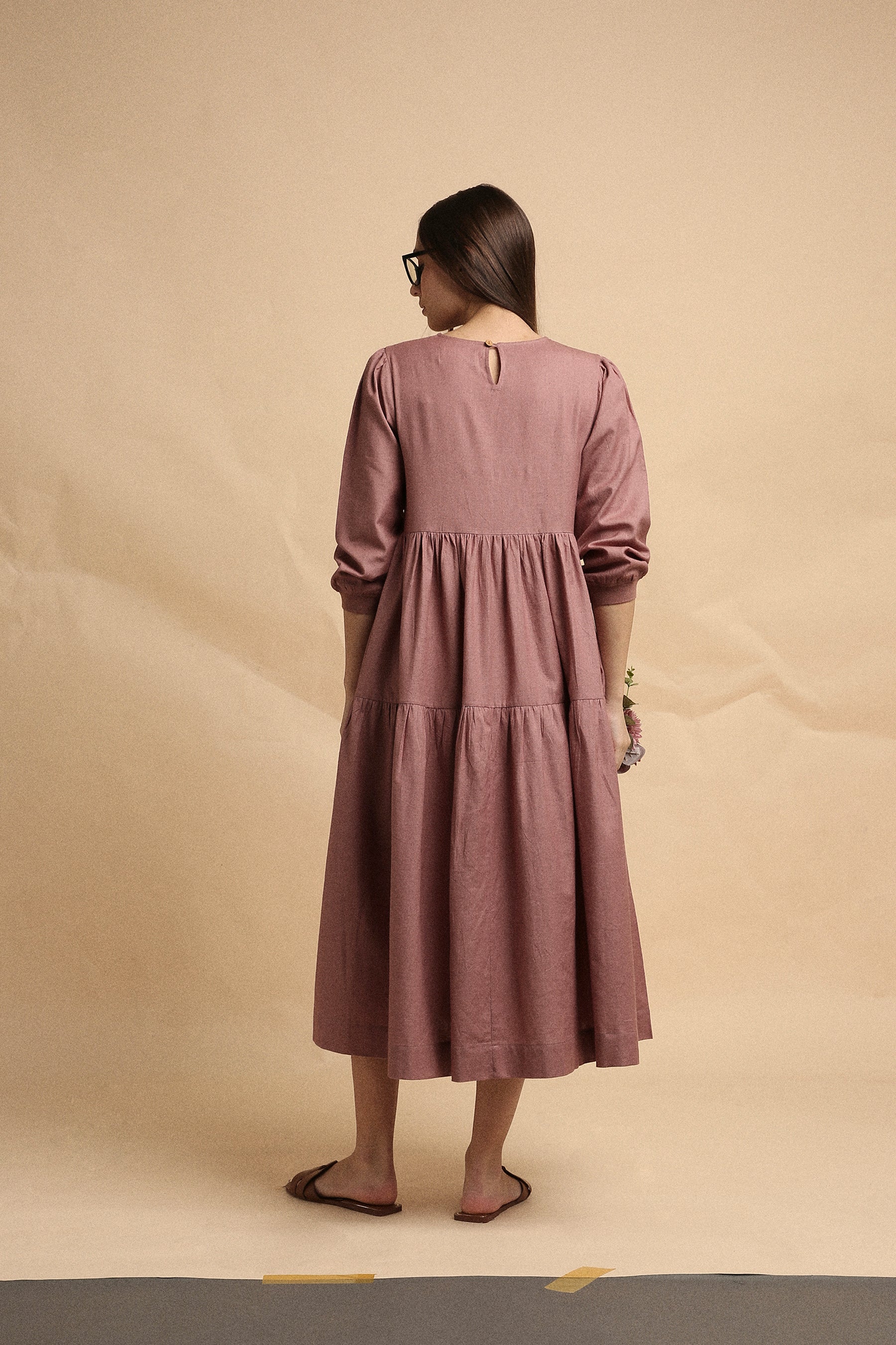 Blush Rib Vasara Dress- Mati
