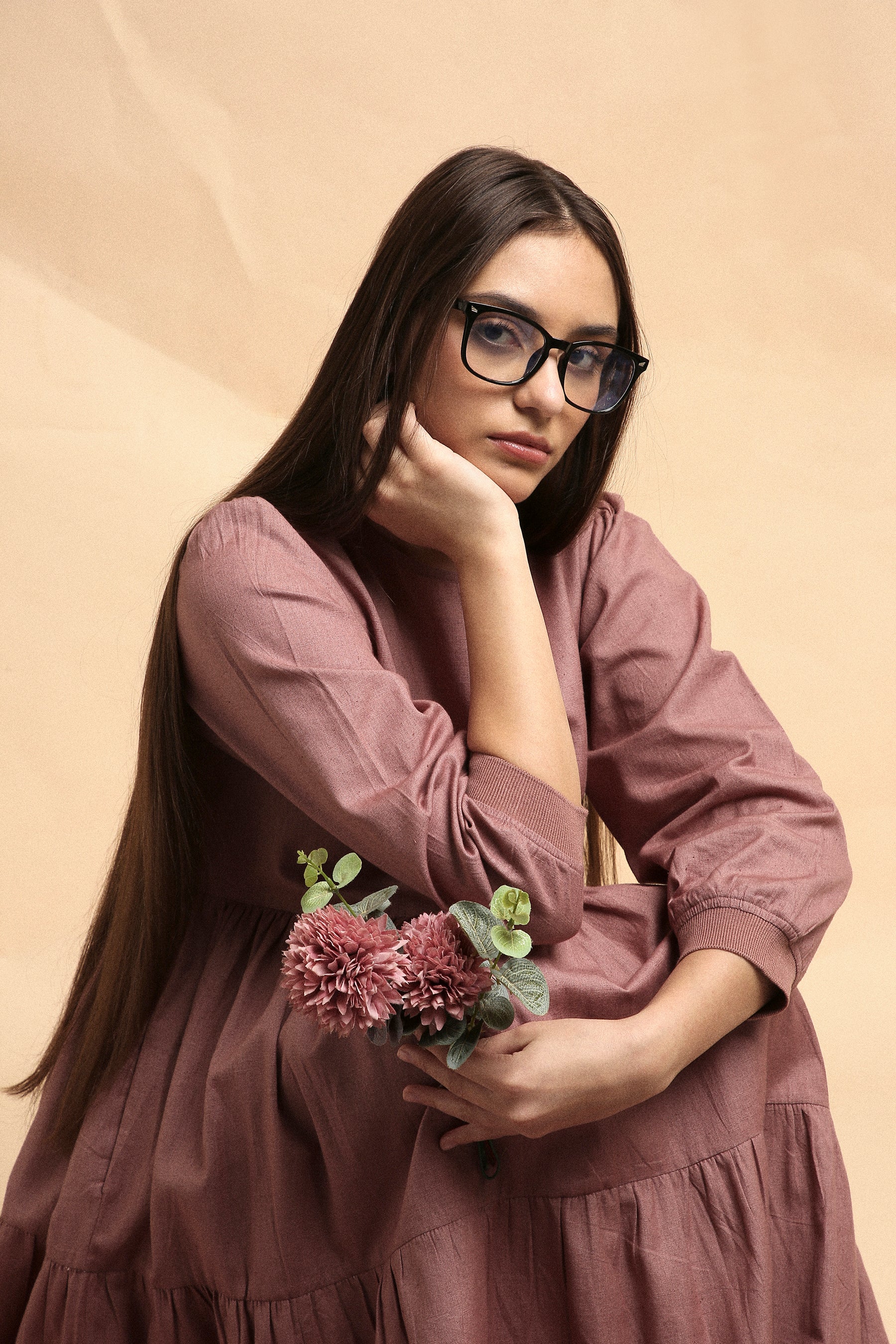 Blush Rib Vasara Dress- Mati