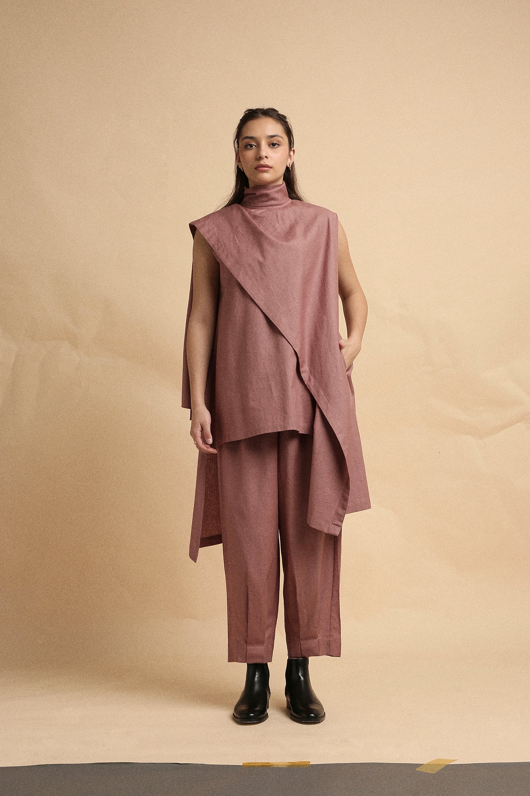 Blush Toga Co-Ord Set (2 PCS)- Mati