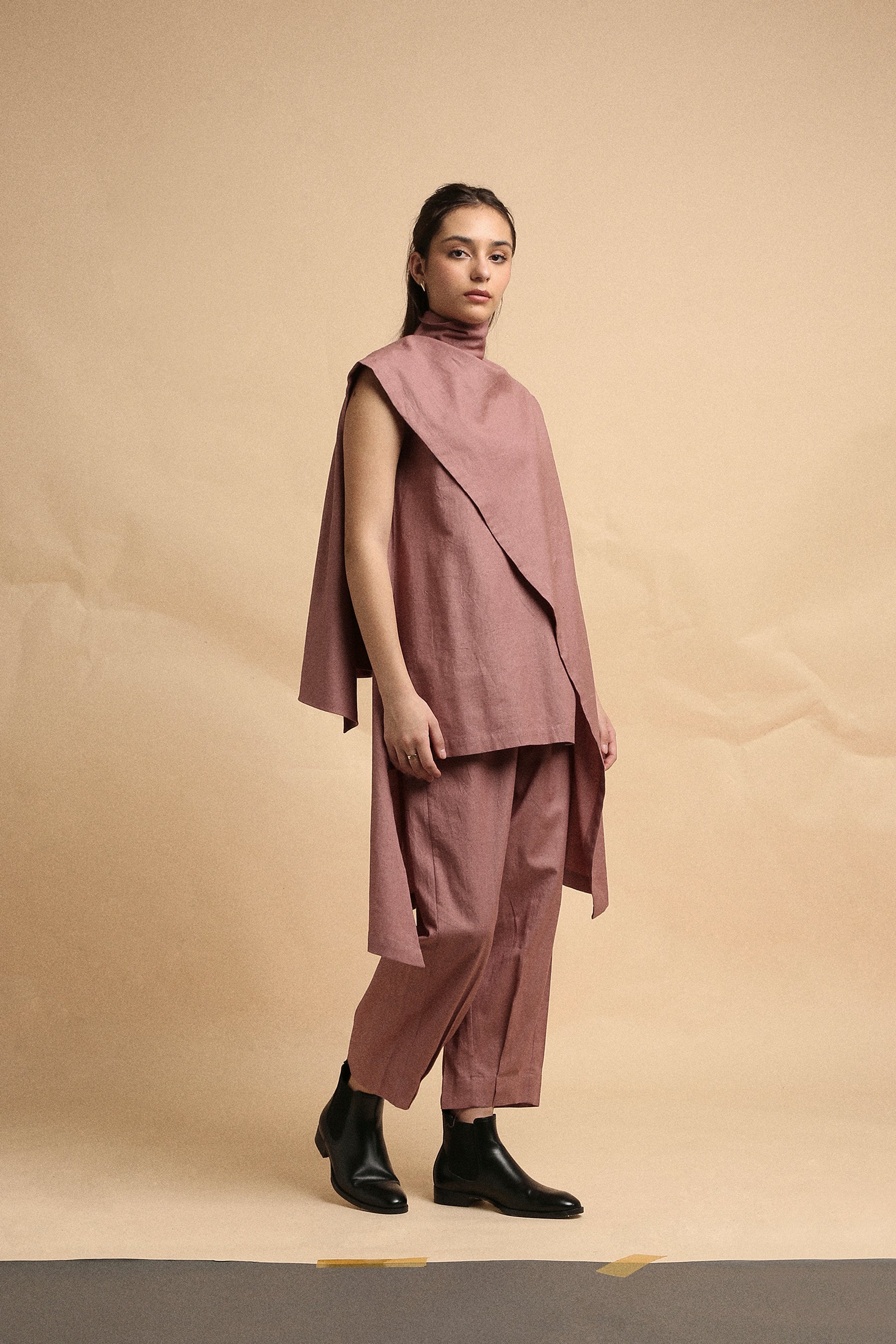 Blush Toga Co-Ord Set (2 PCS)- Mati