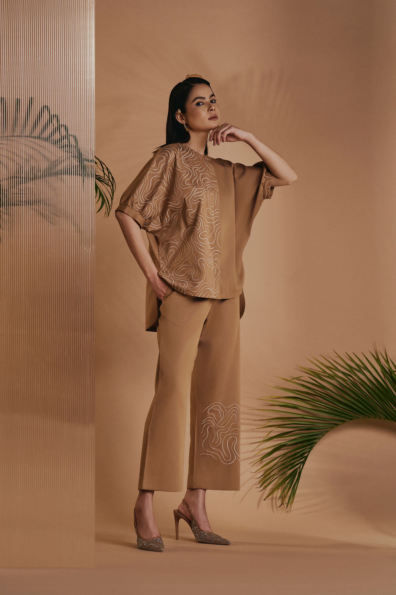 ORIGANI Brown Mirage Shirt