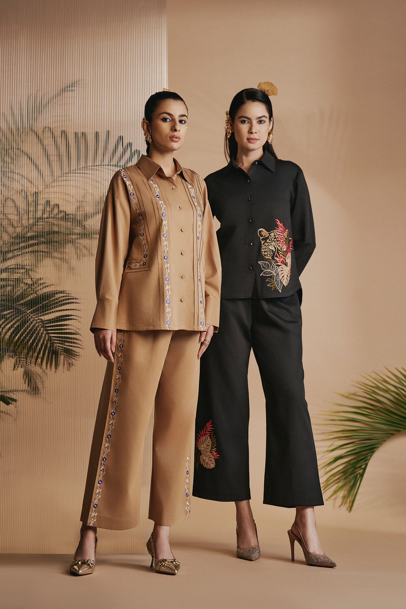 ORIGANI Black Leopard Shirt