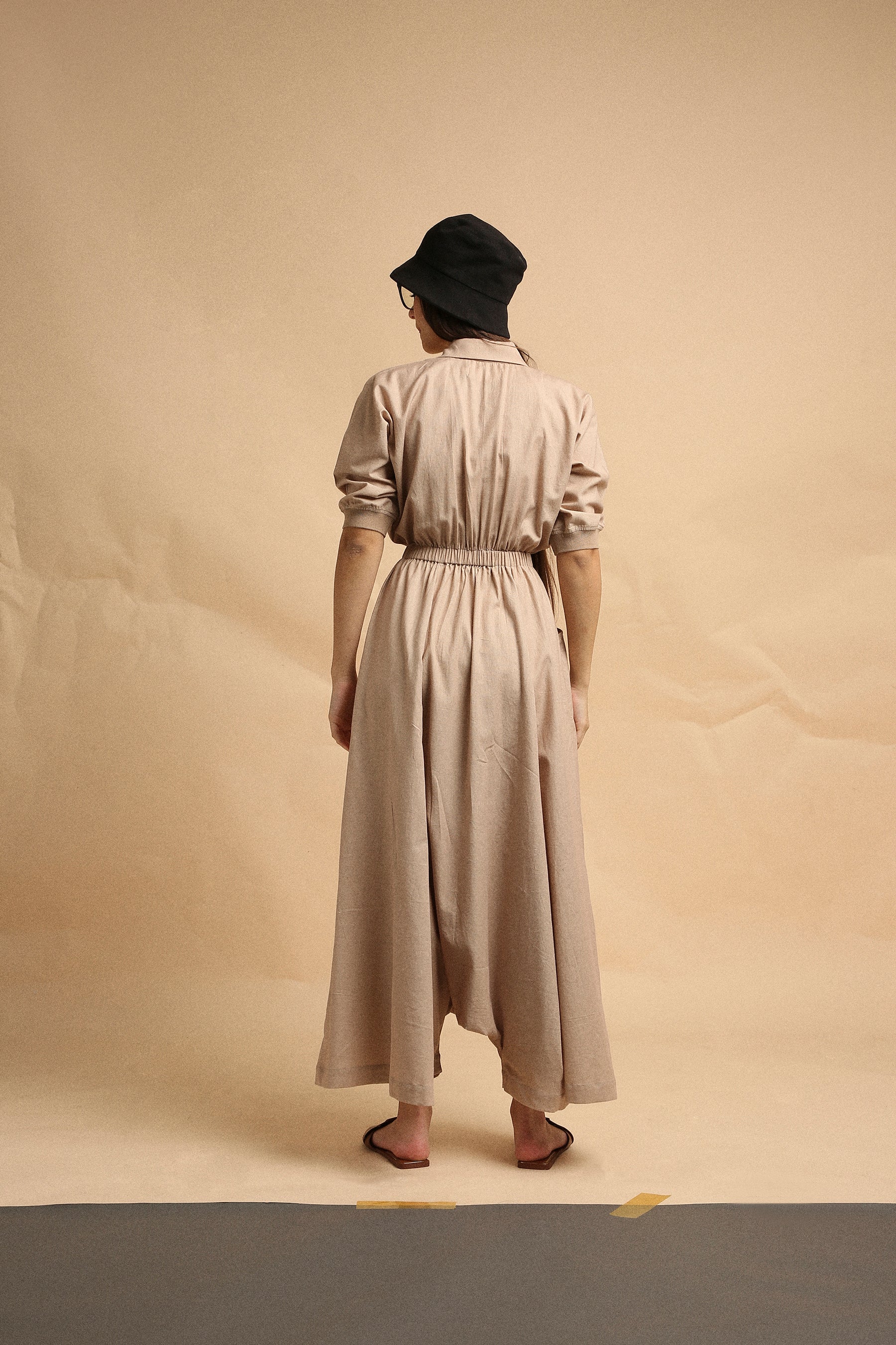 Sand Collar Sphara Jumpsuit