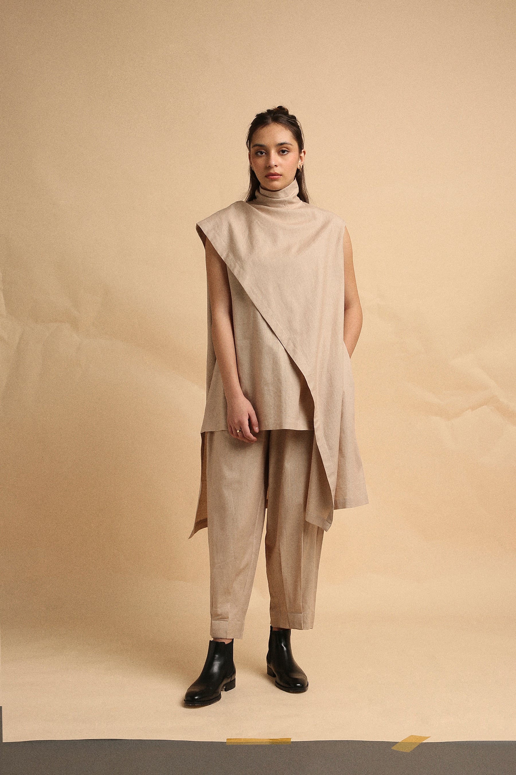 Sand Toga Co-Ord Set (2 PCS)- Mati