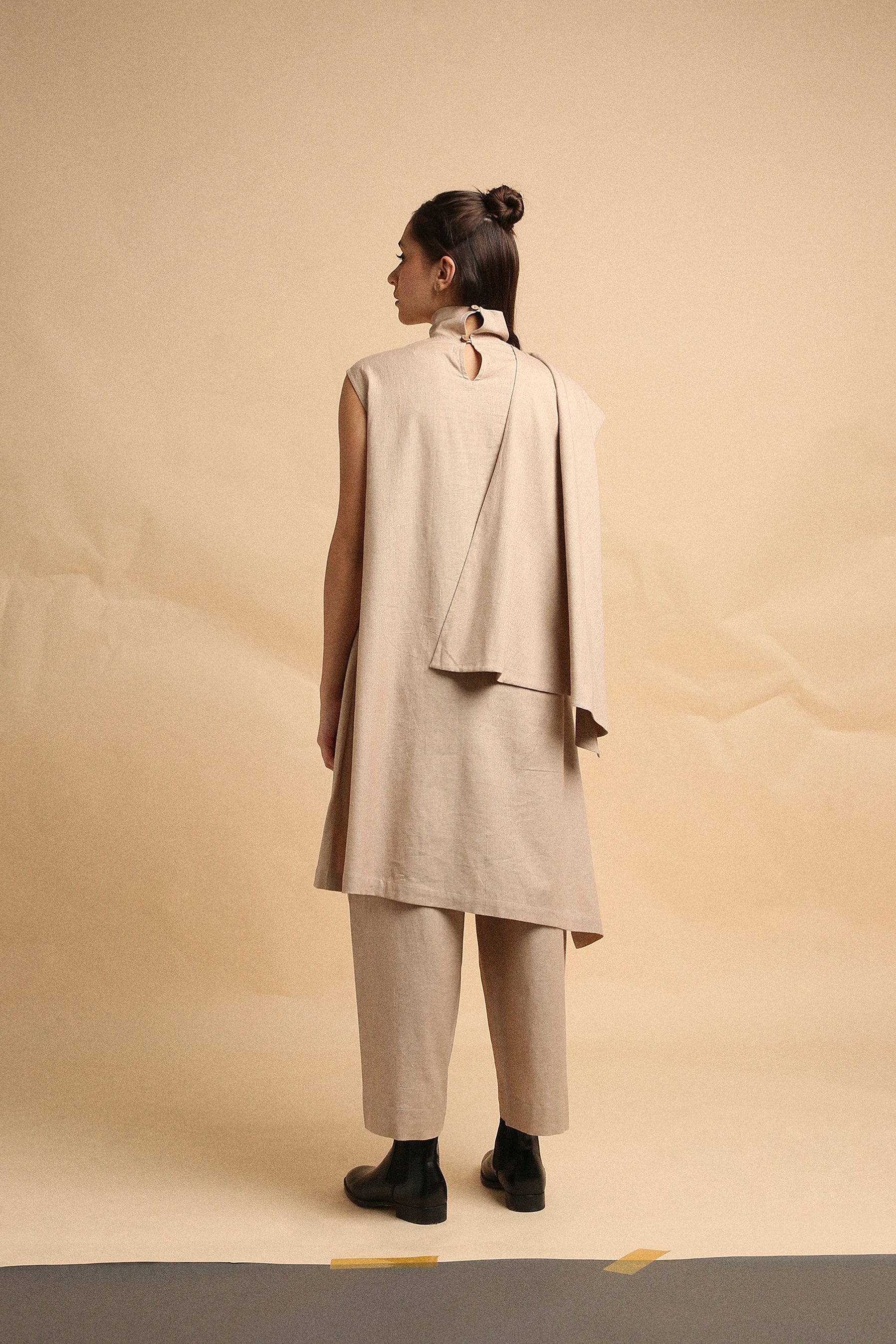Sand Toga Co-Ord Set (2 PCS)- Mati