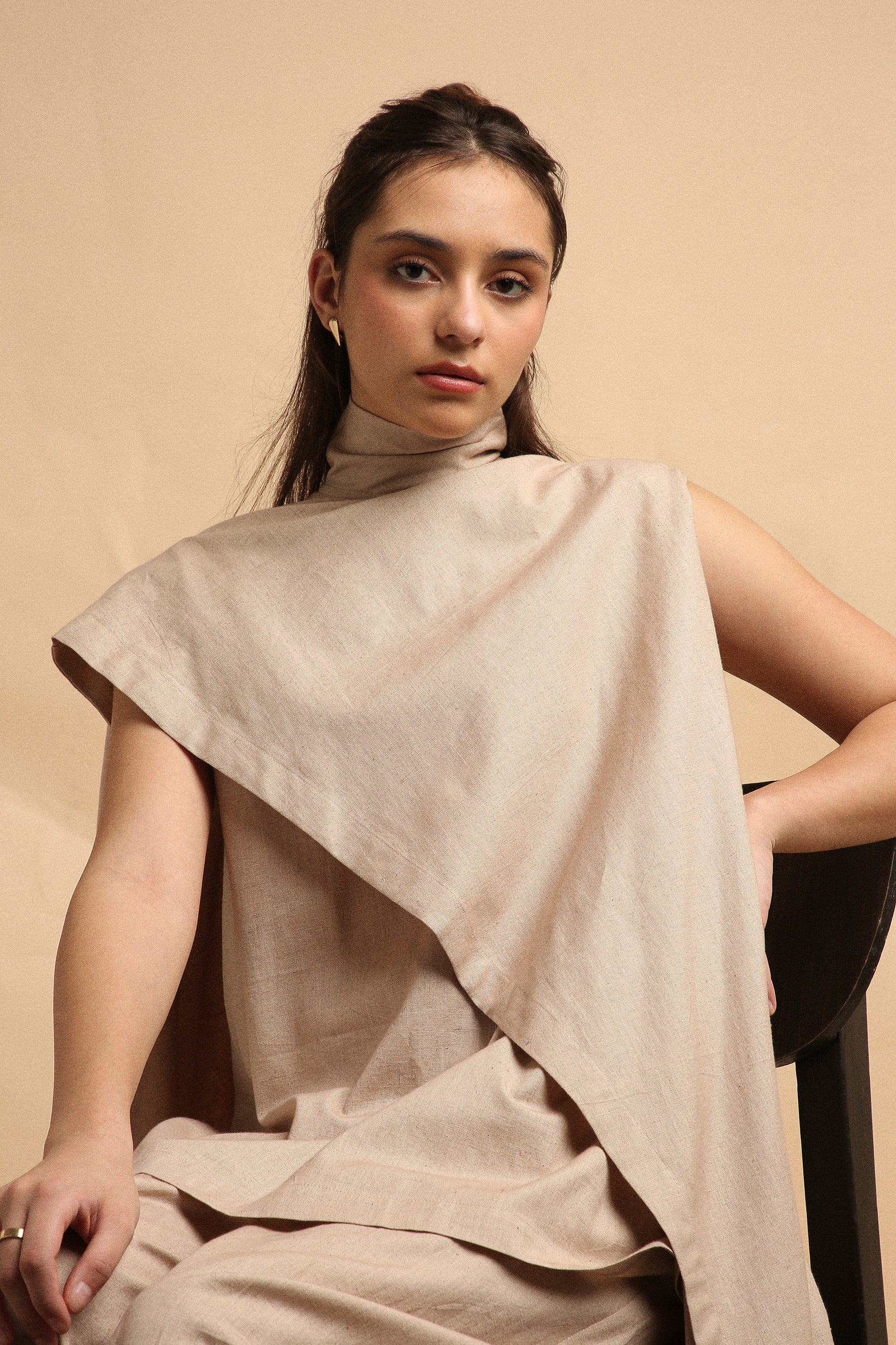 Sand Toga Co-Ord Set (2 PCS)- Mati