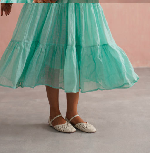 Delilah Set – Mint Green Embroidered (Rozmeher By Unnati Garg)