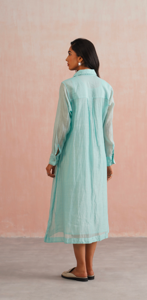Amelia Set – Pale Blue Embroidered (Rozmeher By Unnati Garg)