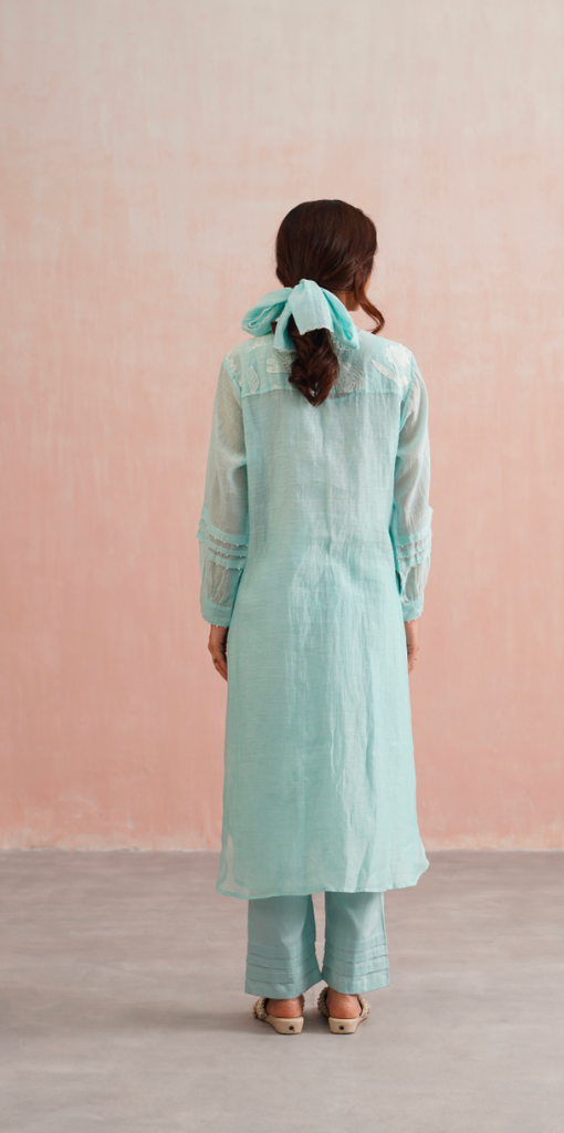 Marina Set – Pale Blue Embroidered (Rozmeher By Unnati Garg)