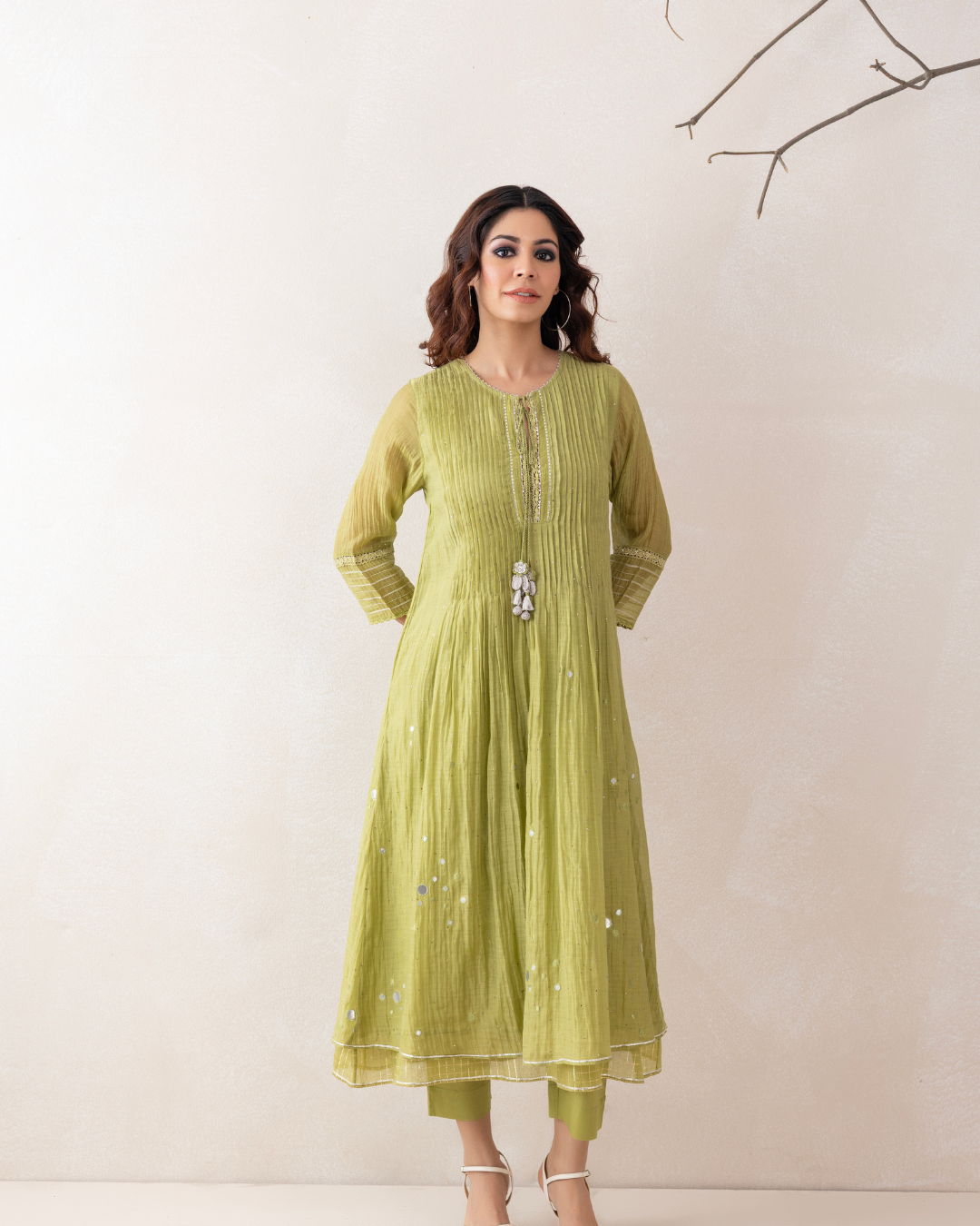 Aaina Co-ord Set (Green)