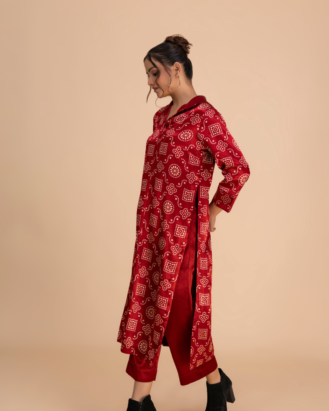 Rekhta Kaftan (Onyx Black Tie-Dye)