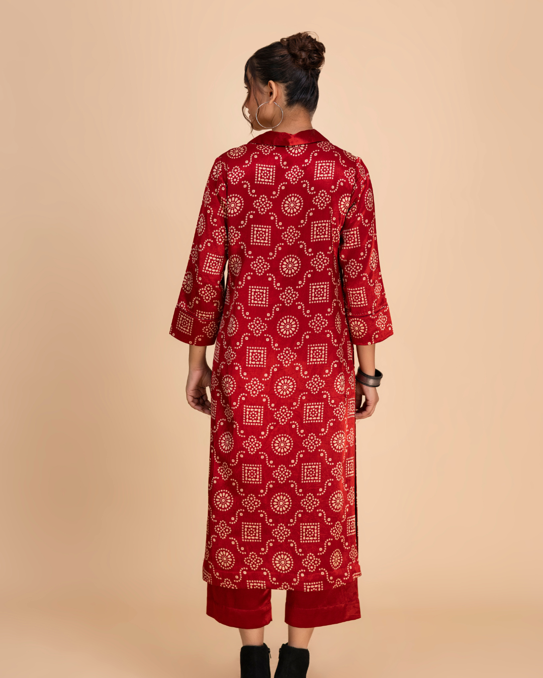 Rekhta Kaftan (Onyx Black Tie-Dye)