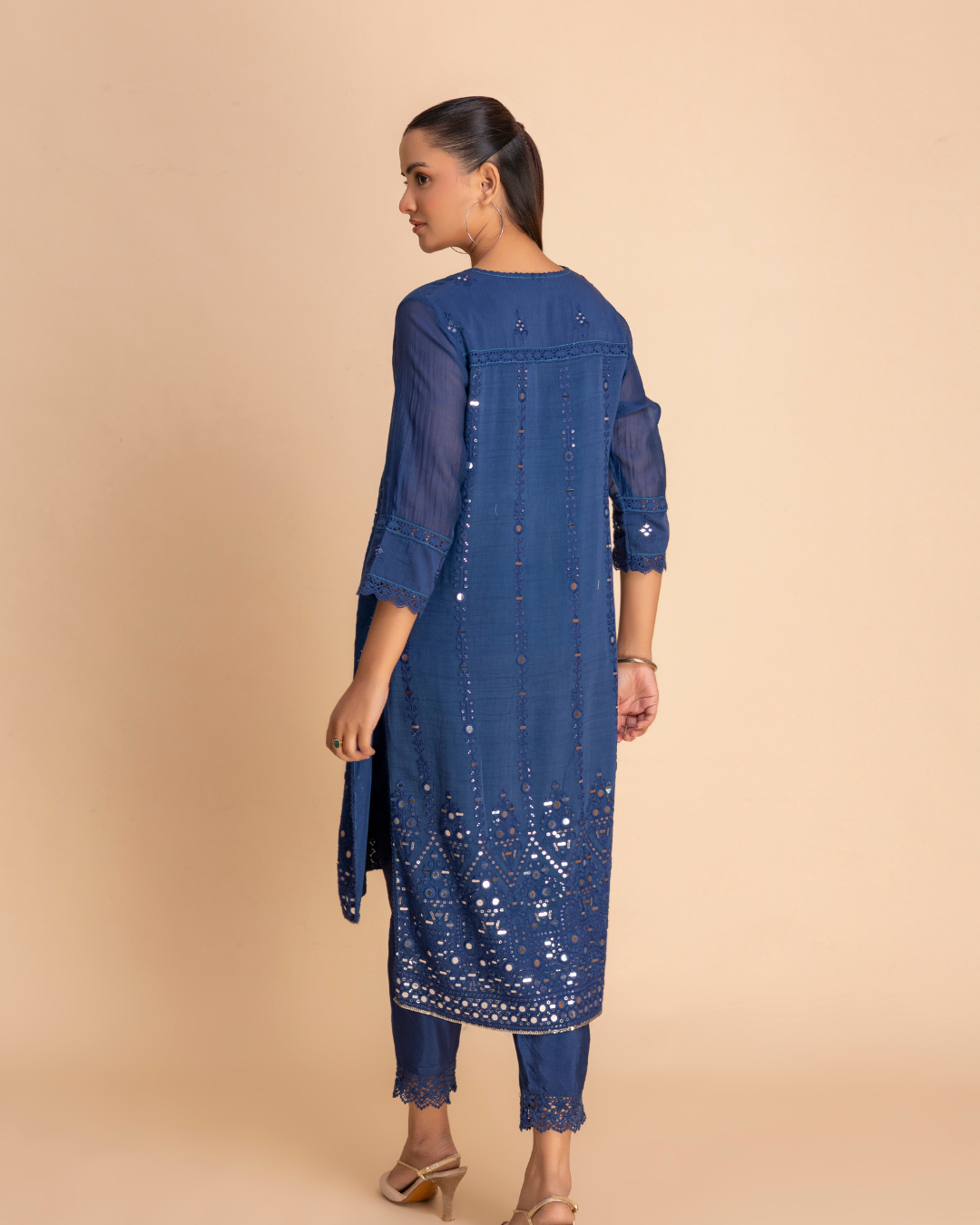 Mehroo Dress (Navy Blue)