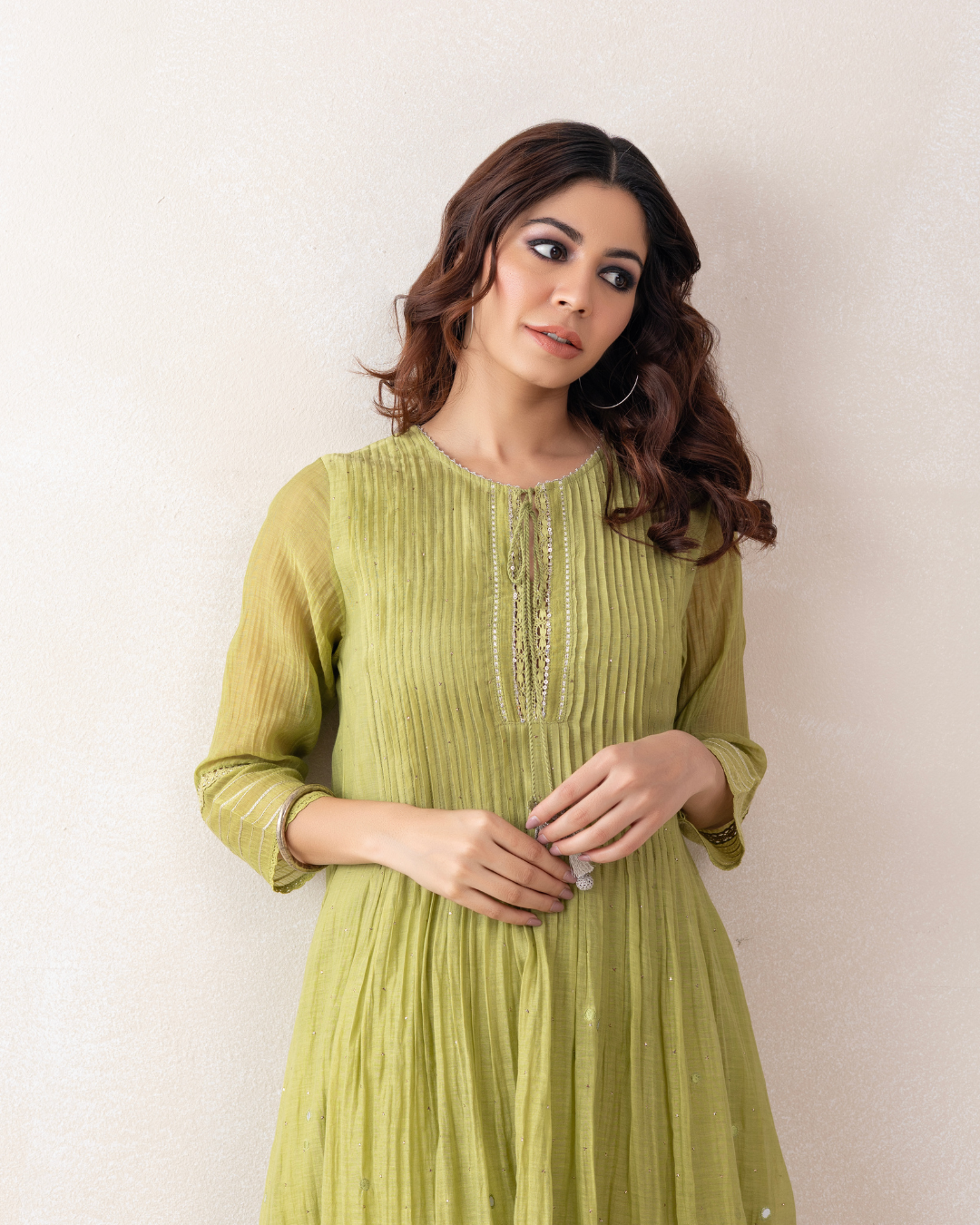 Aaina Co-ord Set (Green)