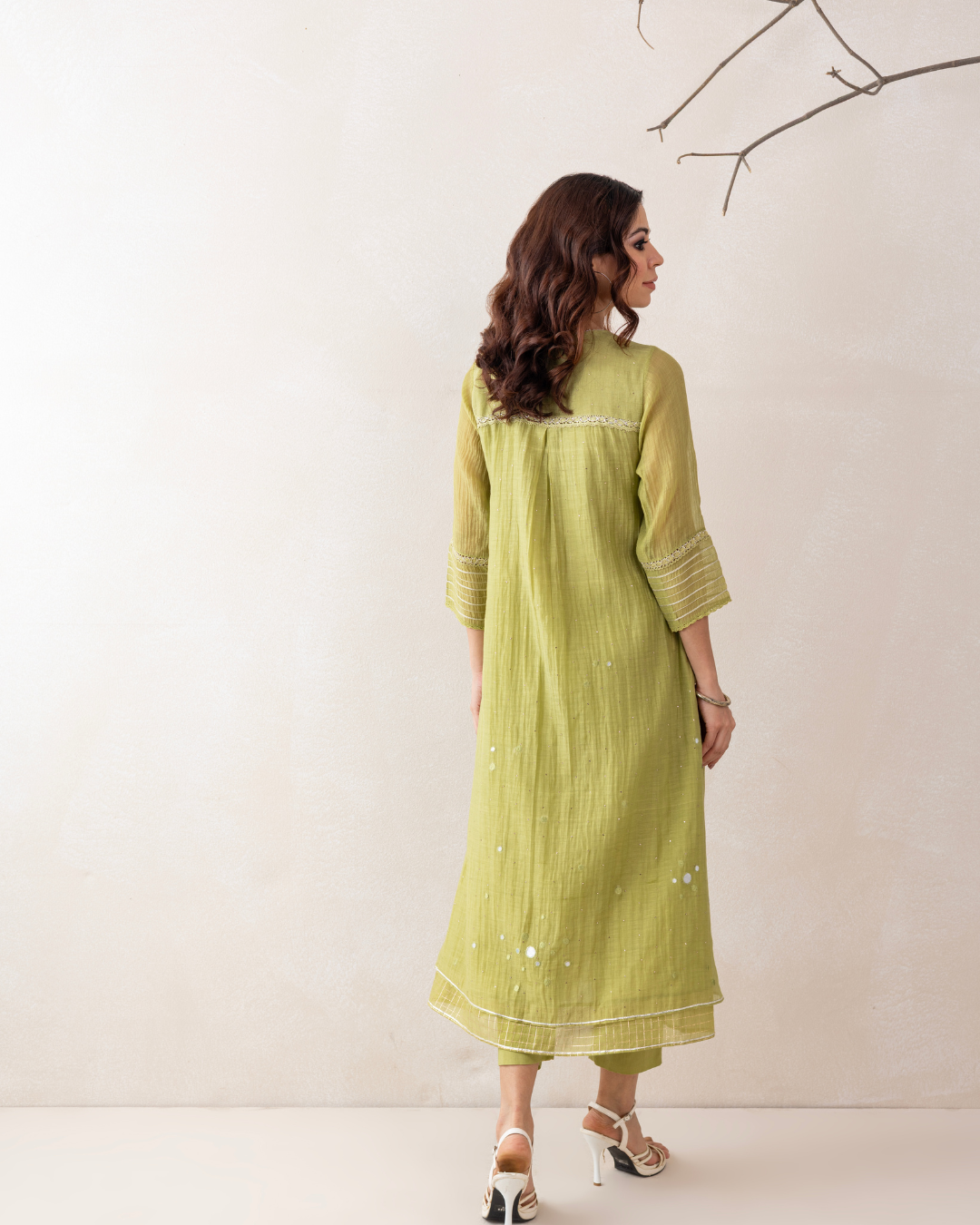 Aaina Co-ord Set (Green)