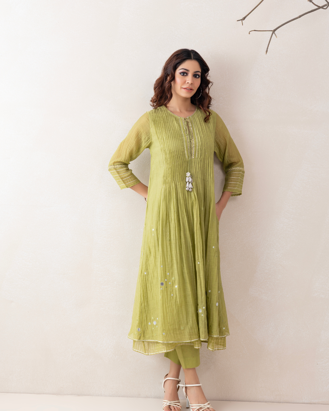 Aaina Co-ord Set (Green)