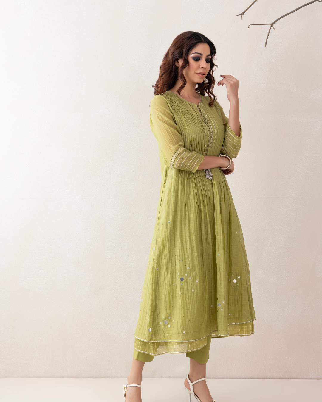 Aaina Co-ord Set (Green)