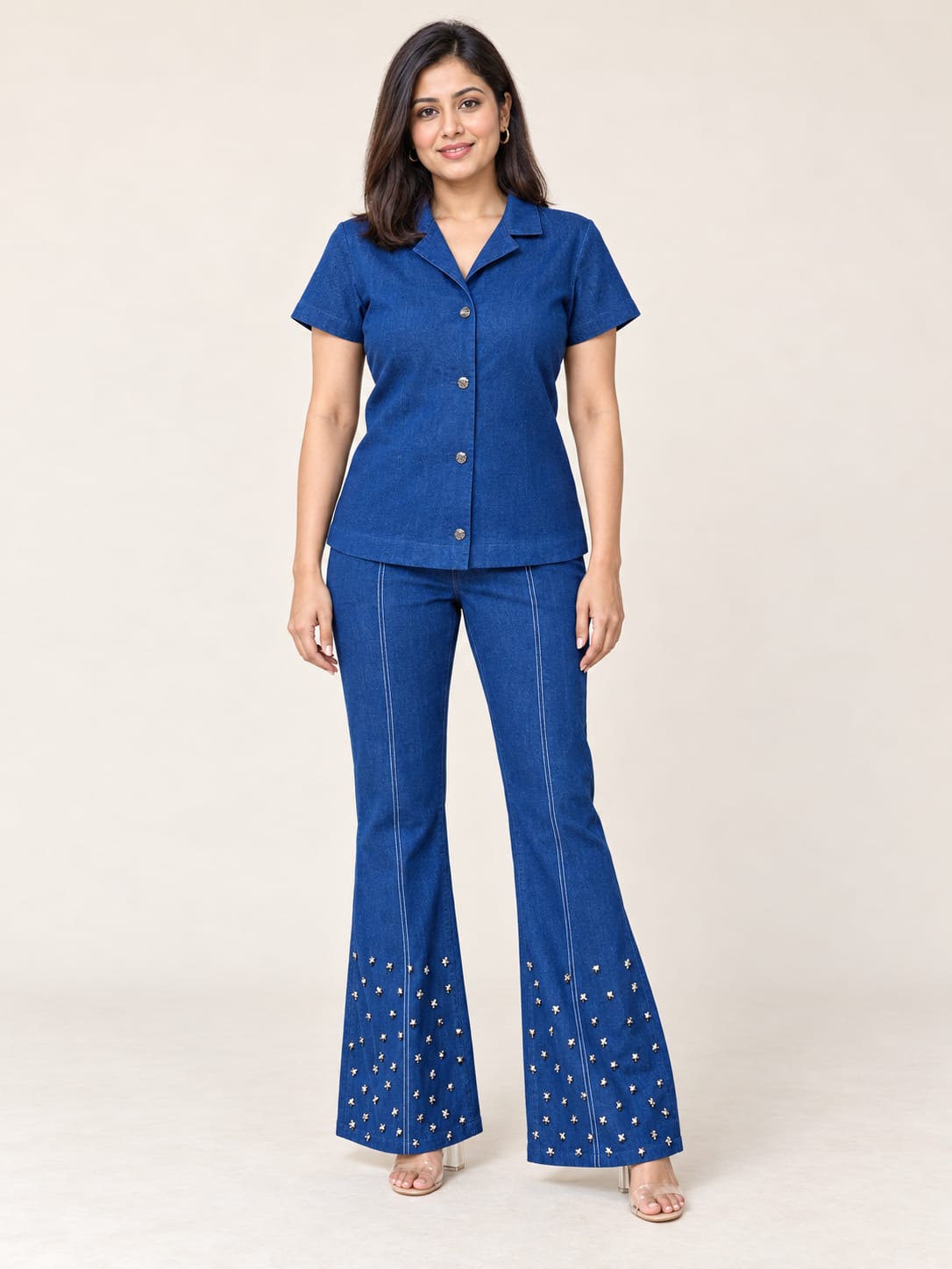 DENIM CORD SET