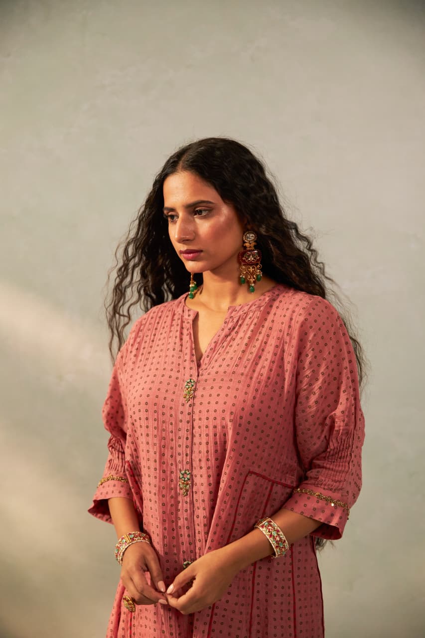 GULABI KOYAL EMBROIDERED CO-ORD SET