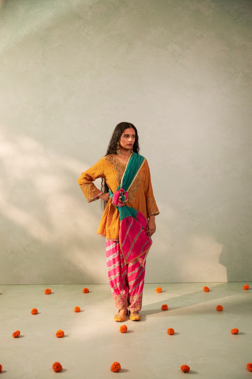 BASANTI BAHAAR EMBROIDERED KURTA SET