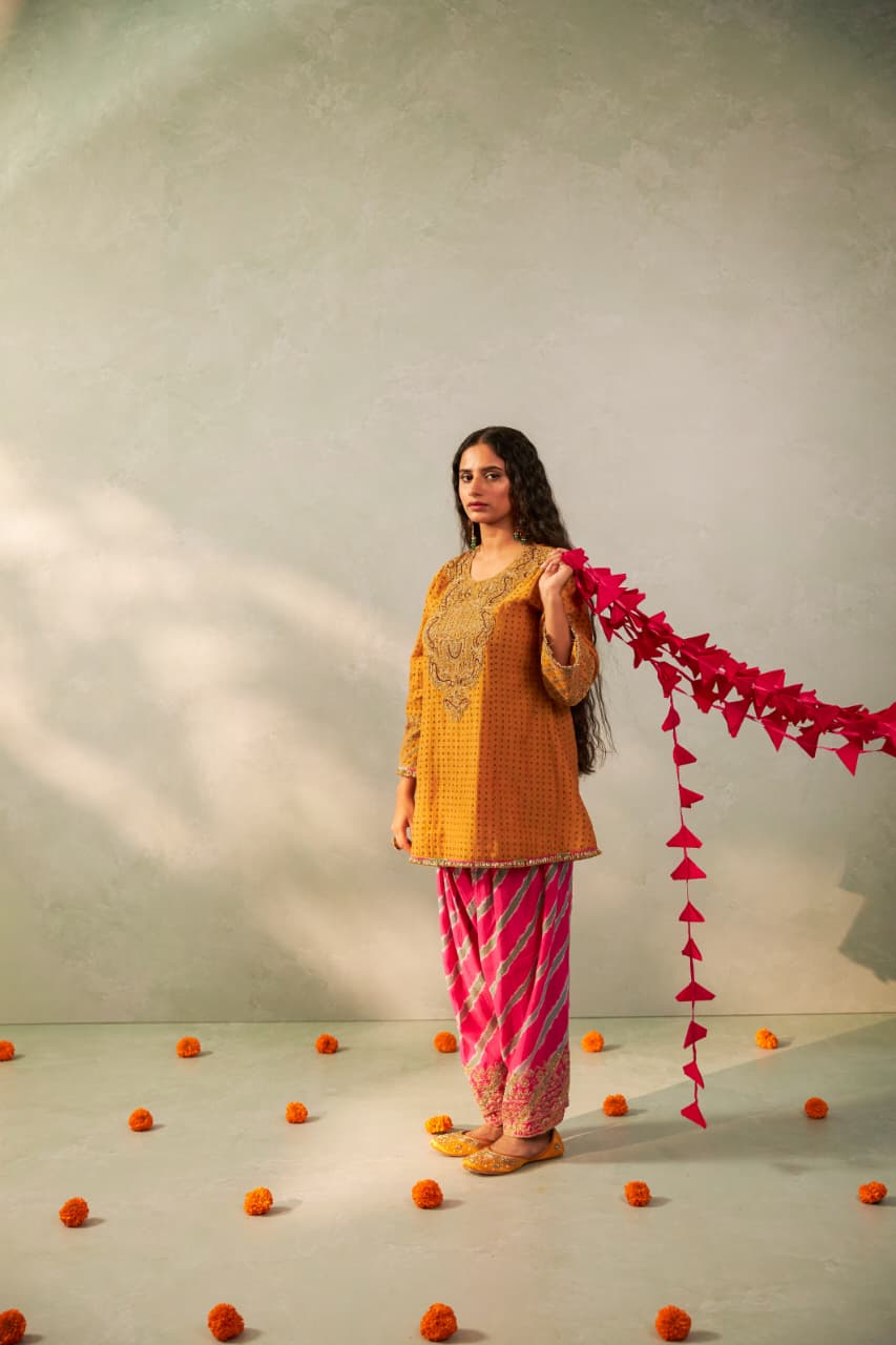 BASANTI BAHAAR EMBROIDERED KURTA SET