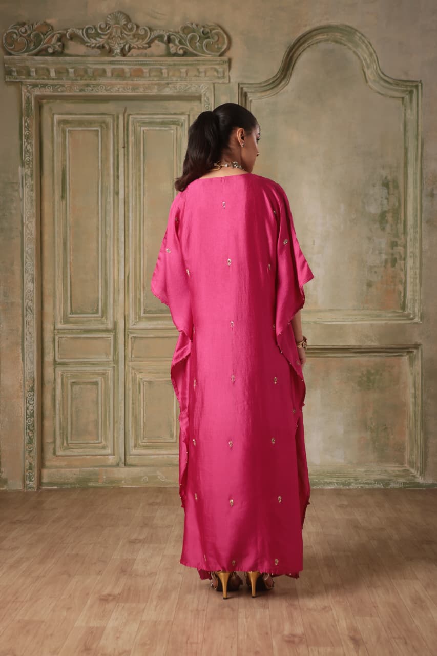 ZAR-RANG PINK KAFTAN SET
